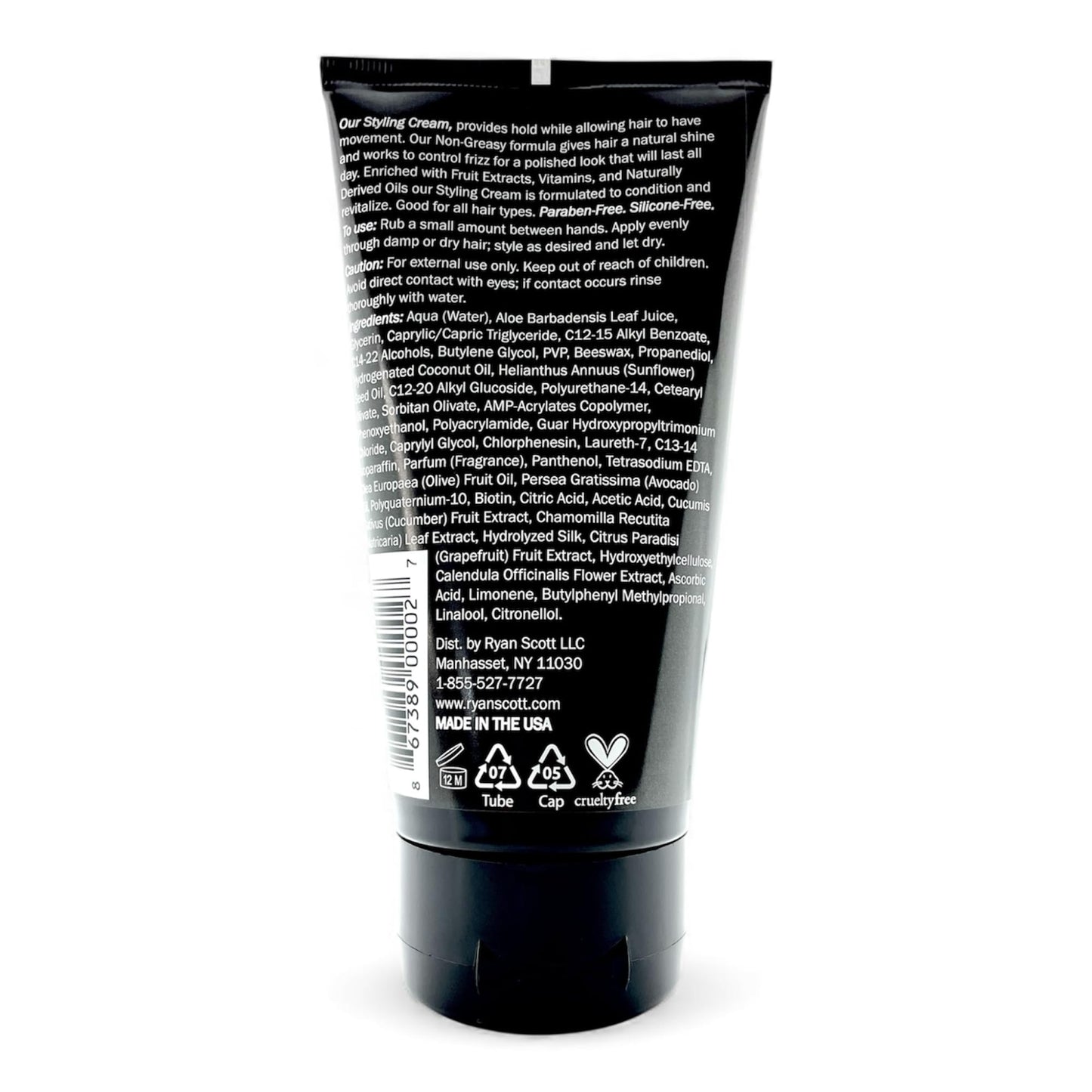Ryan Scott Non Greasy Styling Cream Enriched with Fruit Extracts, Vitamins, and Natural Oils. Formulated to Hold and Condition. Aloe, Cucumber, Beauty & Personal Care RYAN SCOTT RS