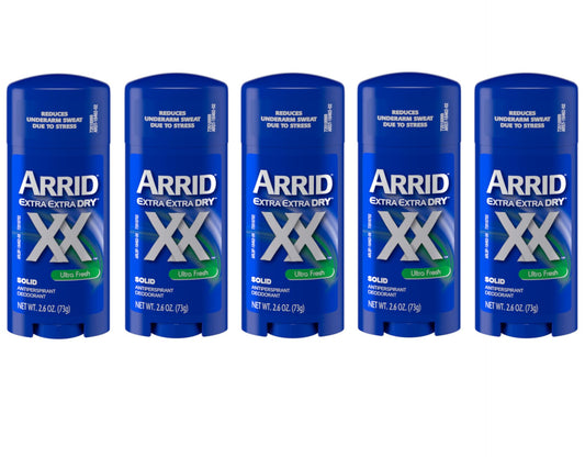 ARRID XX Anti-Perspirant Deodorant Solid Ultra Fresh - 2.6 oz, Pack of 5 Beauty and Personal Care Arrid