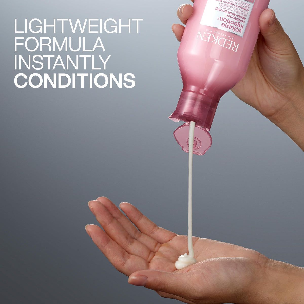 Redken Volume Injection Conditioner, Lightweight Volume Conditioner For Fine Hair, Detangles and Adds Volume & Body to Flat Hair, Soft, Shiny Finish Beauty & Personal Care Redken