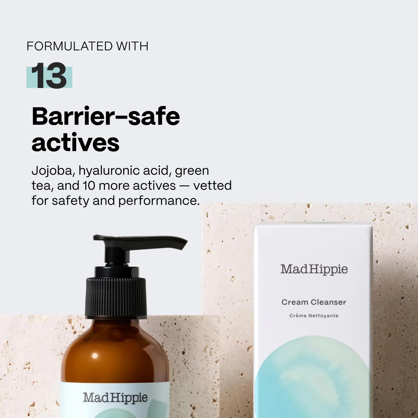 Mad Hippie Cream Cleanser 2-Pack - Gentle Formula with Hyaluronic Acid, Jojoba Oil & Green Tea, Skin Barrier Protection, 4 Oz Ea Beauty & Personal Care Mad Hippie