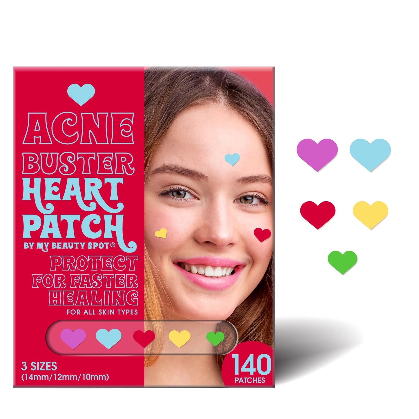 My Beauty Spot Pimple Patches Cute Acne Patches For Face (140 Patches) with Hydrocolloid, Tea Tree Extract & Salicylic Acid, Colorful Fun Designs Beauty & Personal Care My Beauty Spot