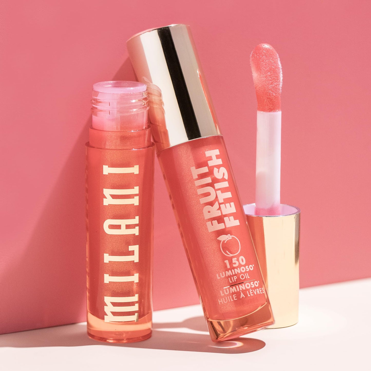 Milani Fruit Fetish Lip Oil, Tinted Lip Gloss & Hydrating Lip Oil Treatment, Moisturizing Non Sticky Clear Shine, High Shine Lip Balm for Dry Lips Beauty & Personal Care Milani