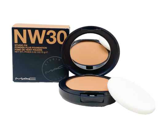 M.A.C Cosmetics Studio Fix Powder Plus Foundation - NW30 (Medium beige with rosy undertone for medium skin) .52 Oz/15g Beauty & Personal Care MAC