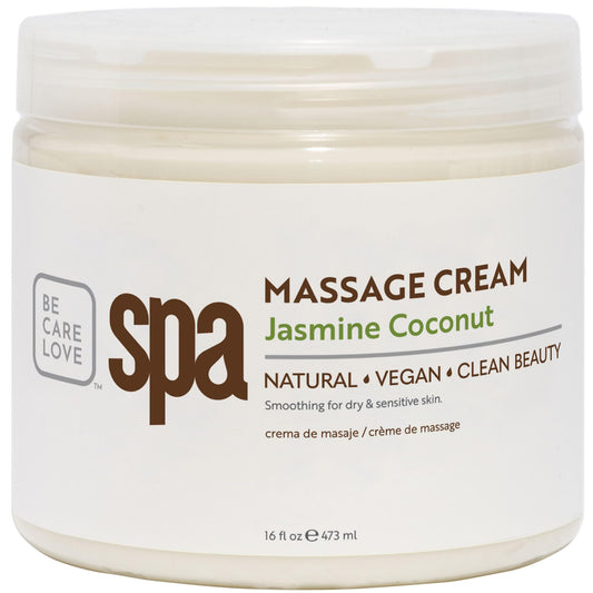 BCL SPA Massage Cream organic Jasmine + Coconut body lotion with rice extract, shea butter, aloe vera, argan and jojoba oils, body cream to hydrate Beauty & Personal Care BCL SPA