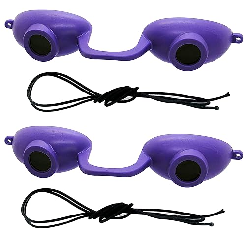 Super Sunnies Flex UV Eye Protection, FDA Compliant Tanning Bed Goggles, Red Light Therapy Glasses - Purple Beauty & Personal Care Super Sunnies