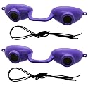 Super Sunnies Flex UV Eye Protection, FDA Compliant Tanning Bed Goggles, Red Light Therapy Glasses - Purple Beauty & Personal Care Super Sunnies