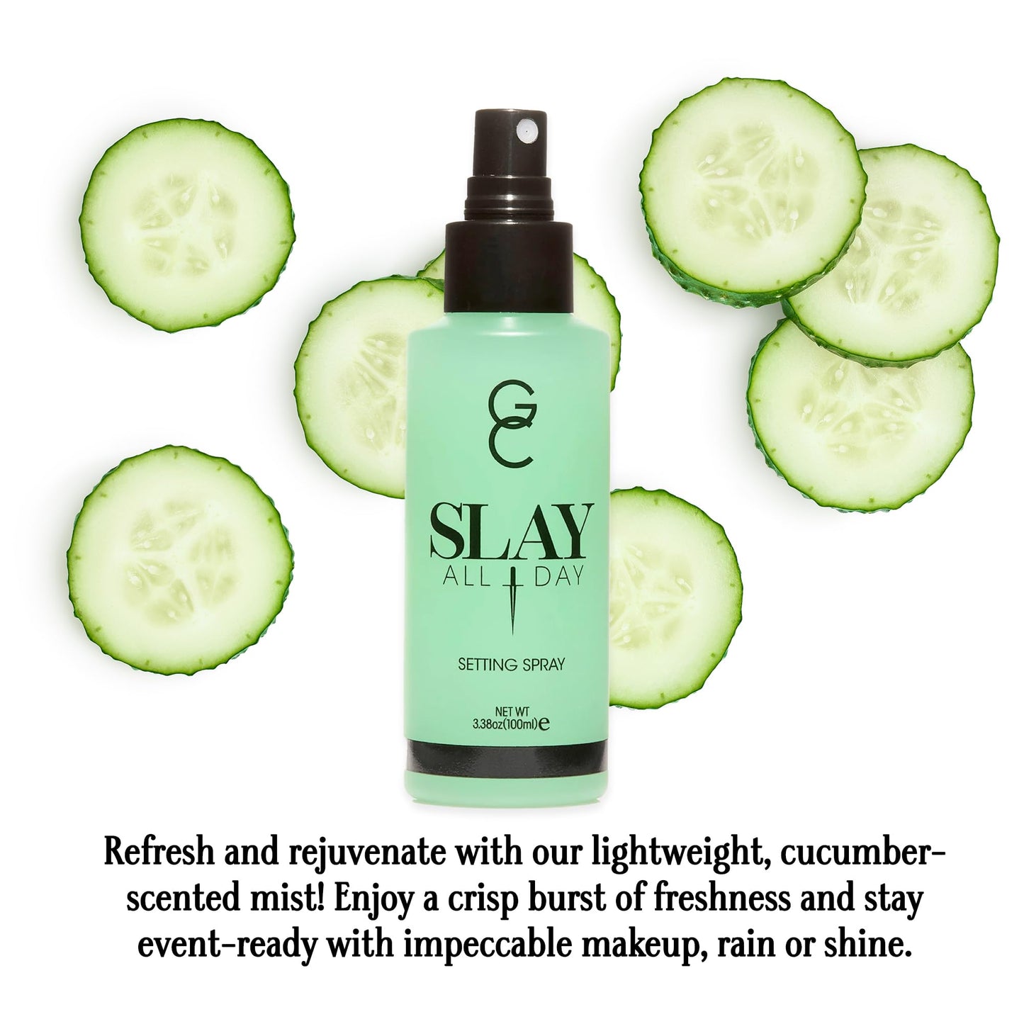 Gerard Cosmetics Slay All Day Makeup Setting Spray (Cucumber Scented), Matte Finish with Oil Control, Cruelty Free, Long Lasting Finishing Spray Beauty & Personal Care Gerard Cosmetics