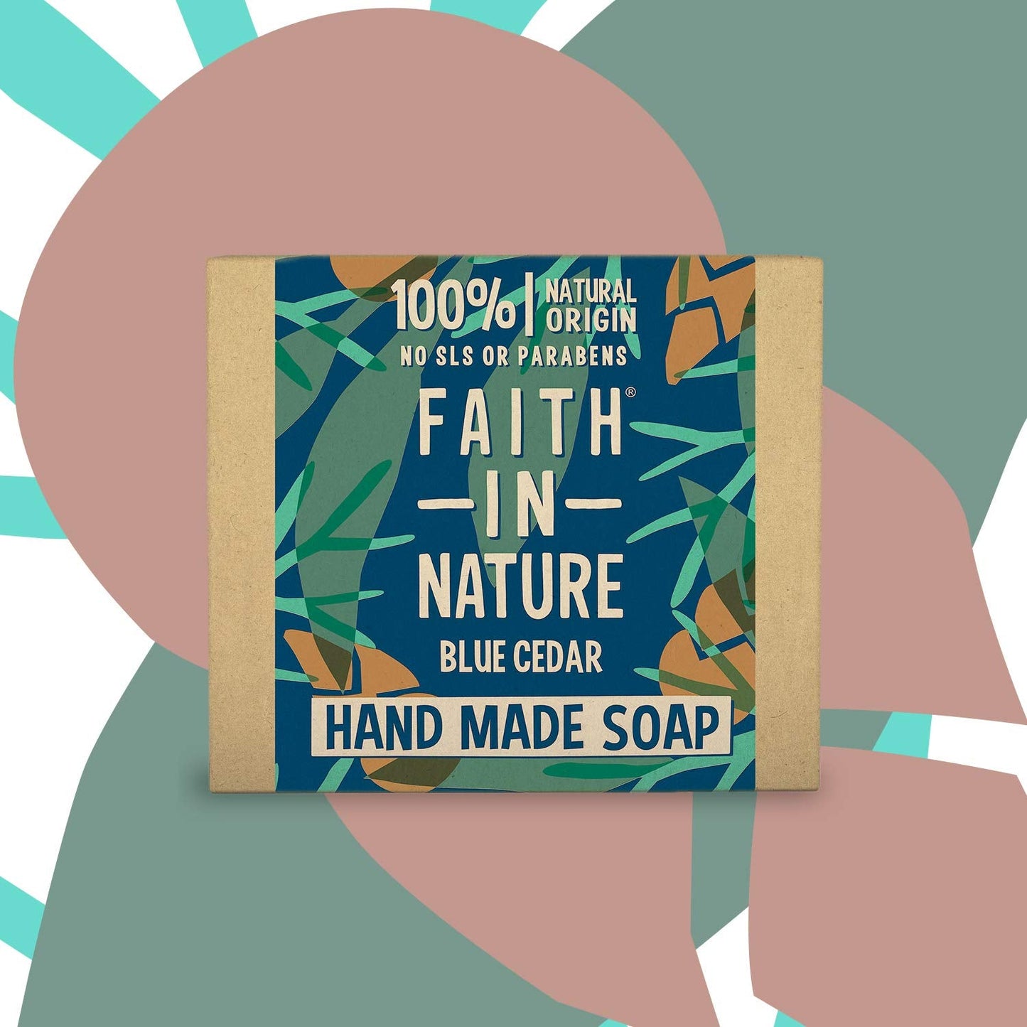 Faith In Nature Hand Made For Men Blue Cedar Soap 100g Beauty & Personal Care FAITH IN NATURE