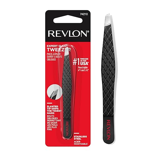 Revlon Expert Slant Tweezer, High Precision For an Easy Hair Removal, Made With Stainless Steel, 1 Count Beauty & Personal Care REVLON