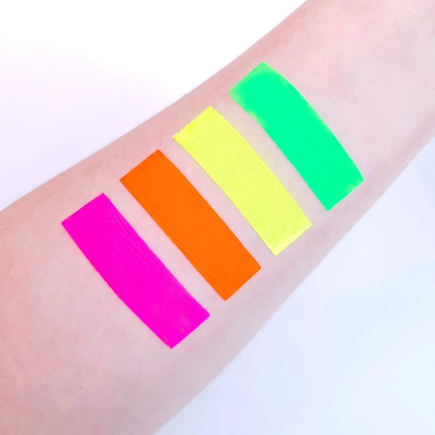 UV Glow Blacklight Face and Body Paint 0.34oz - Neon Fluorescent (0.34 Fl Oz (Pack of 4)) Beauty & Personal Care UV Glow
