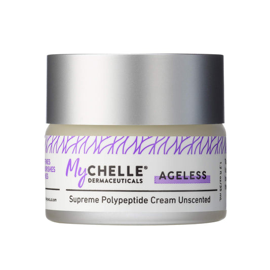 MyCHELLE Dermaceuticals Supreme Polypeptide Cream Unscented (1.2 Fl Oz) - Anti-Aging Cream with Powerful Peptides, Help Lift & Revive Skin, Help