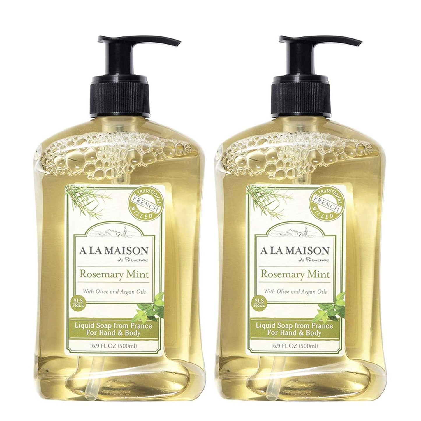 A LA MAISON French Liquid Hand Soap, Rosemary Mint - Natural Hand Wash Made with Essential Oils - Biodegradable, Plant-Based, Vegan, Cruelty-Free Beauty & Personal Care A LA MAISON