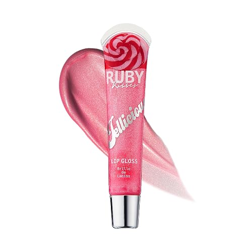 Ruby Kisses Jellylicious Lip Gloss, High-Shine Non-Sticky Hydrating Plump Beauty & Personal Care Ruby Kisses