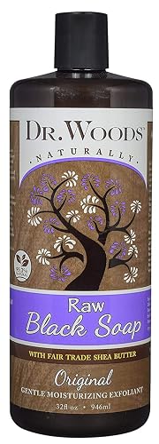 Dr. Woods Shea Vision Pure Black Soap with Organic Shea Butter 32 oz (Pack of 6) Beauty & Personal Care Dr. Woods