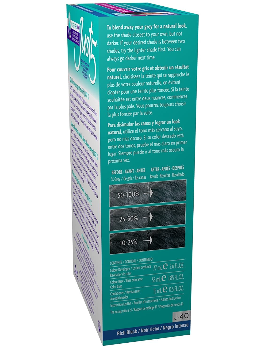 Just 5 Color Rich Black J-40 (6 Pack) Beauty & Personal Care Just 5