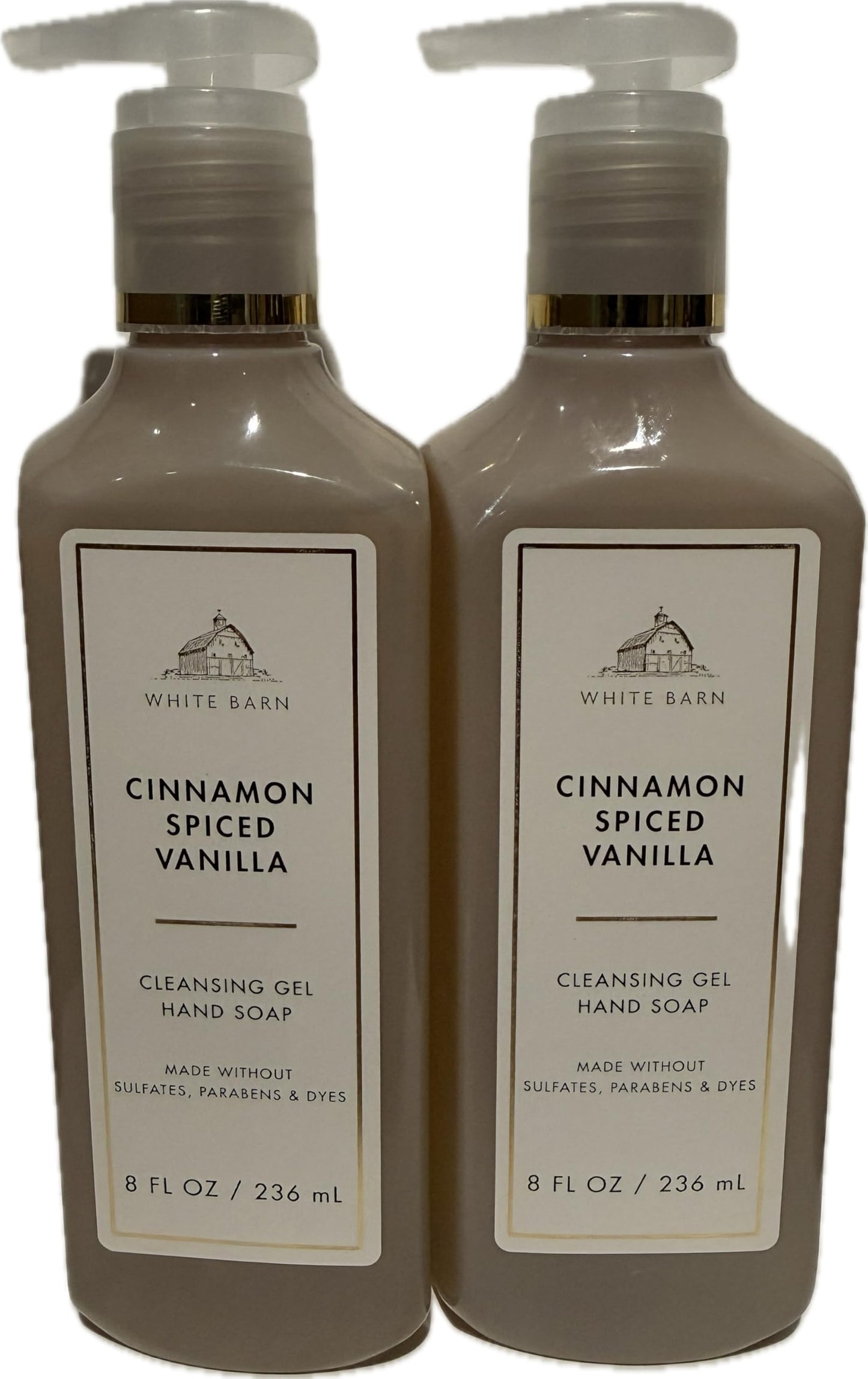 Bath and Body Works Cinnamon Spiced Vanilla Cleansing Gel Hand Soap 8 Ounces Each Pack of 2 Beauty & Personal Care Bath & Body Works