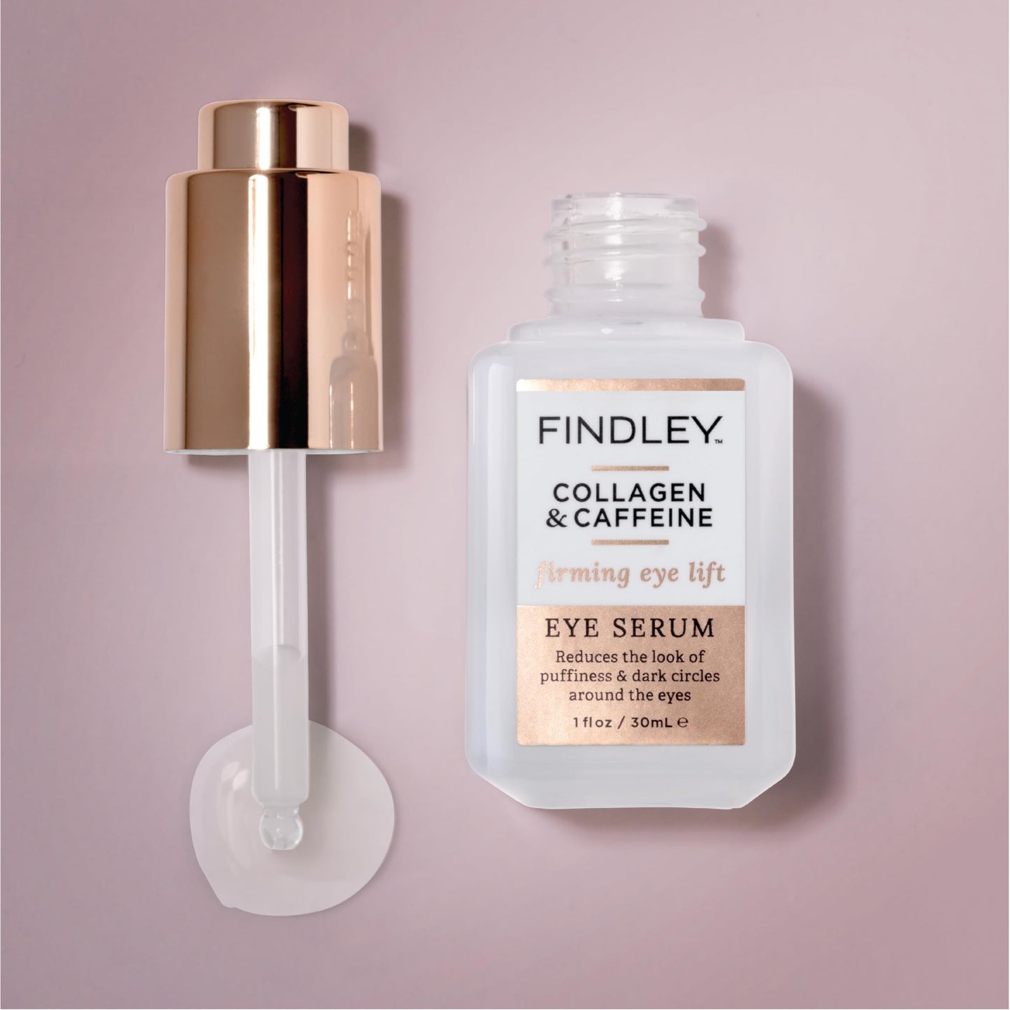 Findley Firming Eye Lift Eye Serum with Collagen and Caffeine - Reduces Puffiness and Dark Circles | Hydrates and Reduces Wrinkles (1 Fl Oz) Beauty & Personal Care Findley