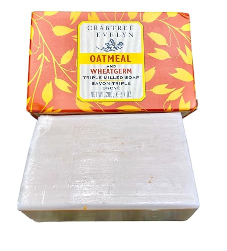 Crabtree & Evelyn Oatmeal & Wheatgerm Triple Milled Soap Bar 7 oz Beauty & Personal Care Crabtree & Evelyn
