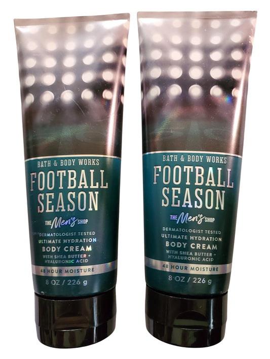 Bath & Body Works Men's Football Season Ultimate Hydration Body Cream 8 Ounces Pack of 2 Beauty & Personal Care Bath & Body Works