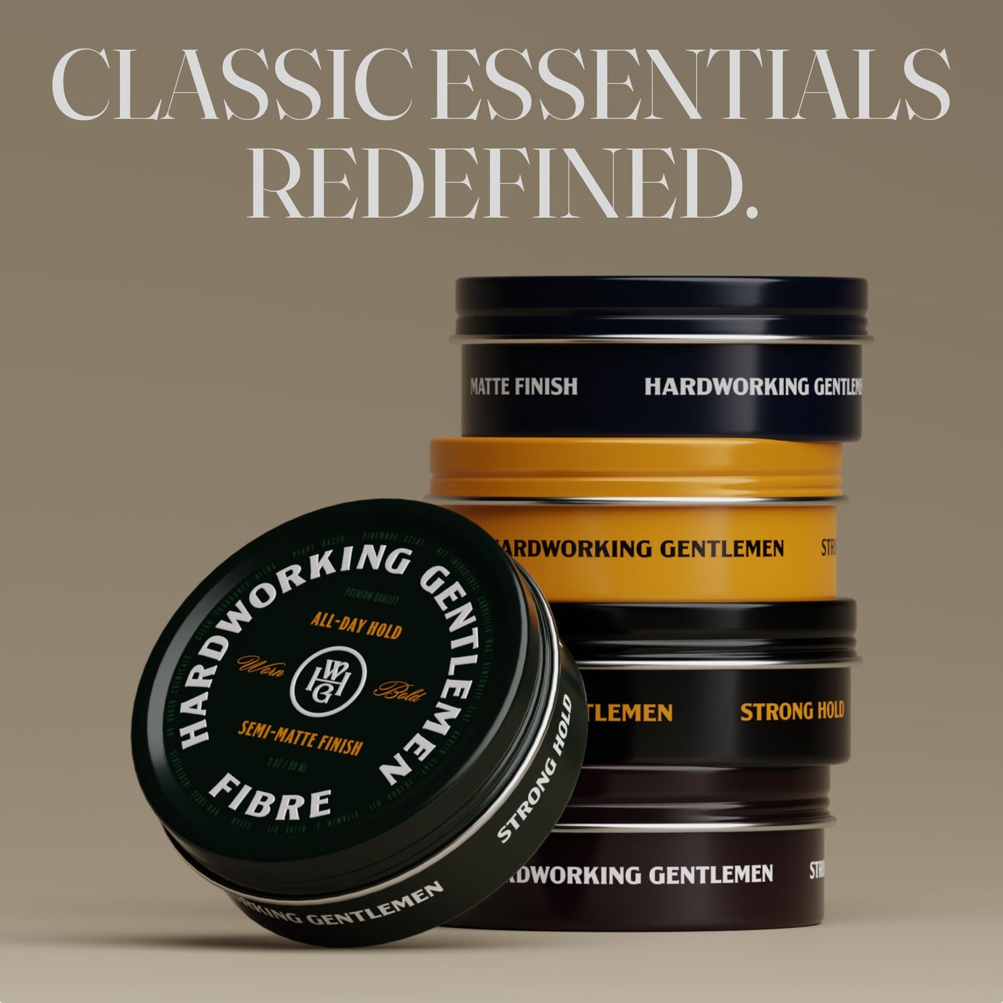 Hardworking Gentlemen Hair Fibre for Men, Mid-High Hold, Textured Matte Finish, Natural Formula, 3 oz (Made in USA) Beauty & Personal Care Hardworking Gentlemen