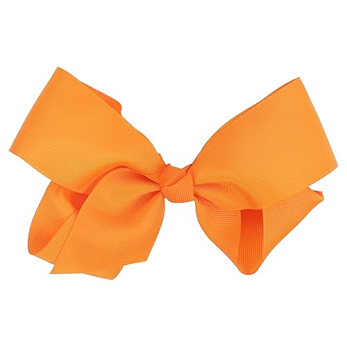 5.5 Inch Grosgrain Hair Bow Clip For Women And Girls (Light Orange) Beauty & Personal Care Motique Accessories