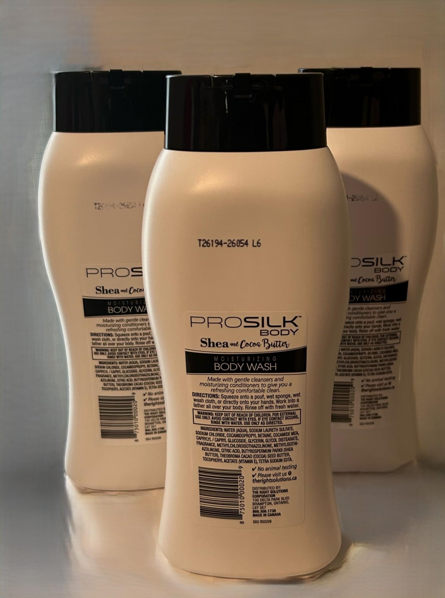 PRO SILK BODY Shea + Cocoa Butter Body Wash (3 EA 24 Oz) Beauty & Personal Care PRO SILK BODY
