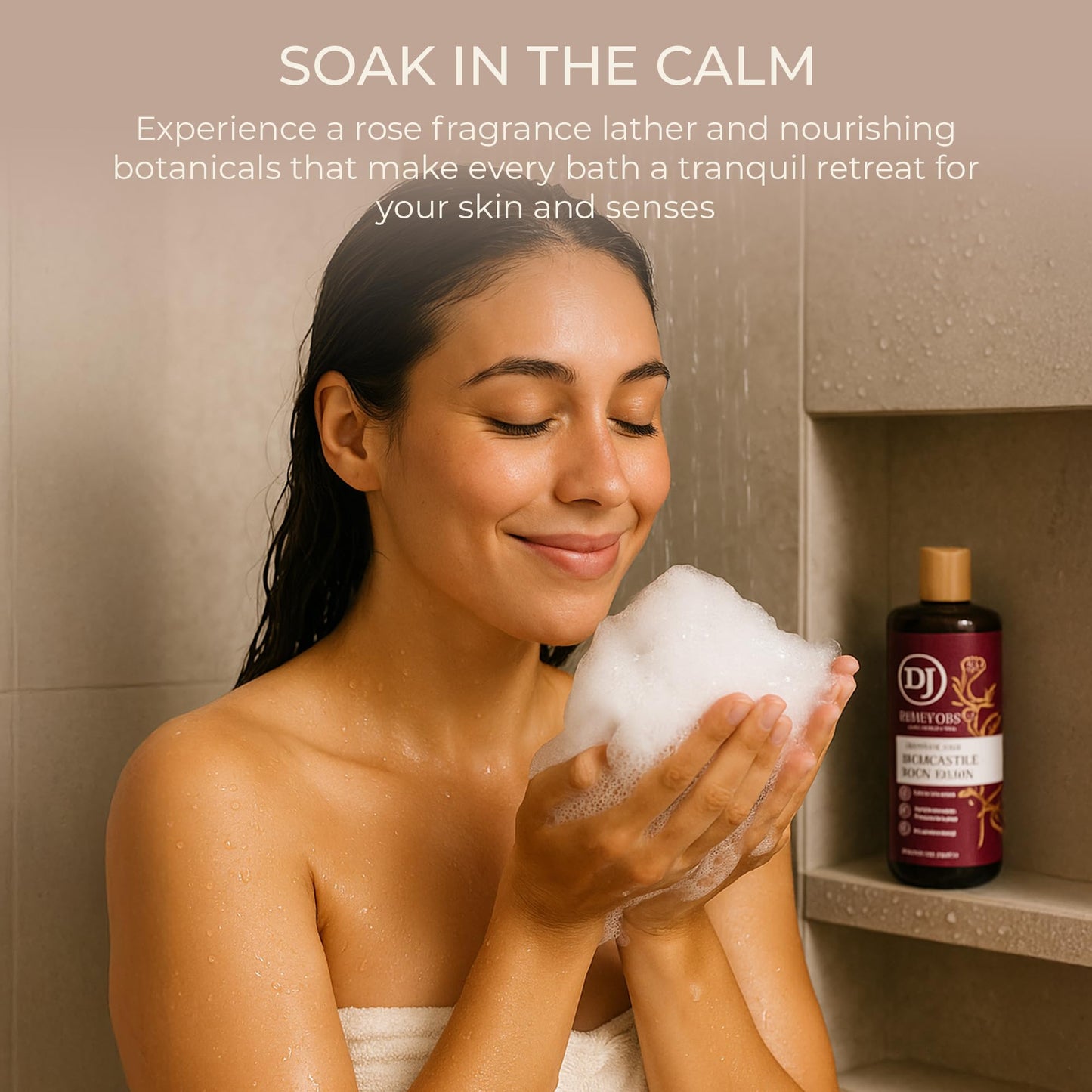 Dr. Jacobs Naturals Pure Castile Soap Liquid Body Wash, Rose - Plant Based Body Soap Infused with Vitamin E and Aloe Vera to Moisturize Dry Beauty & Personal Care DR.JACOBS NATURALS