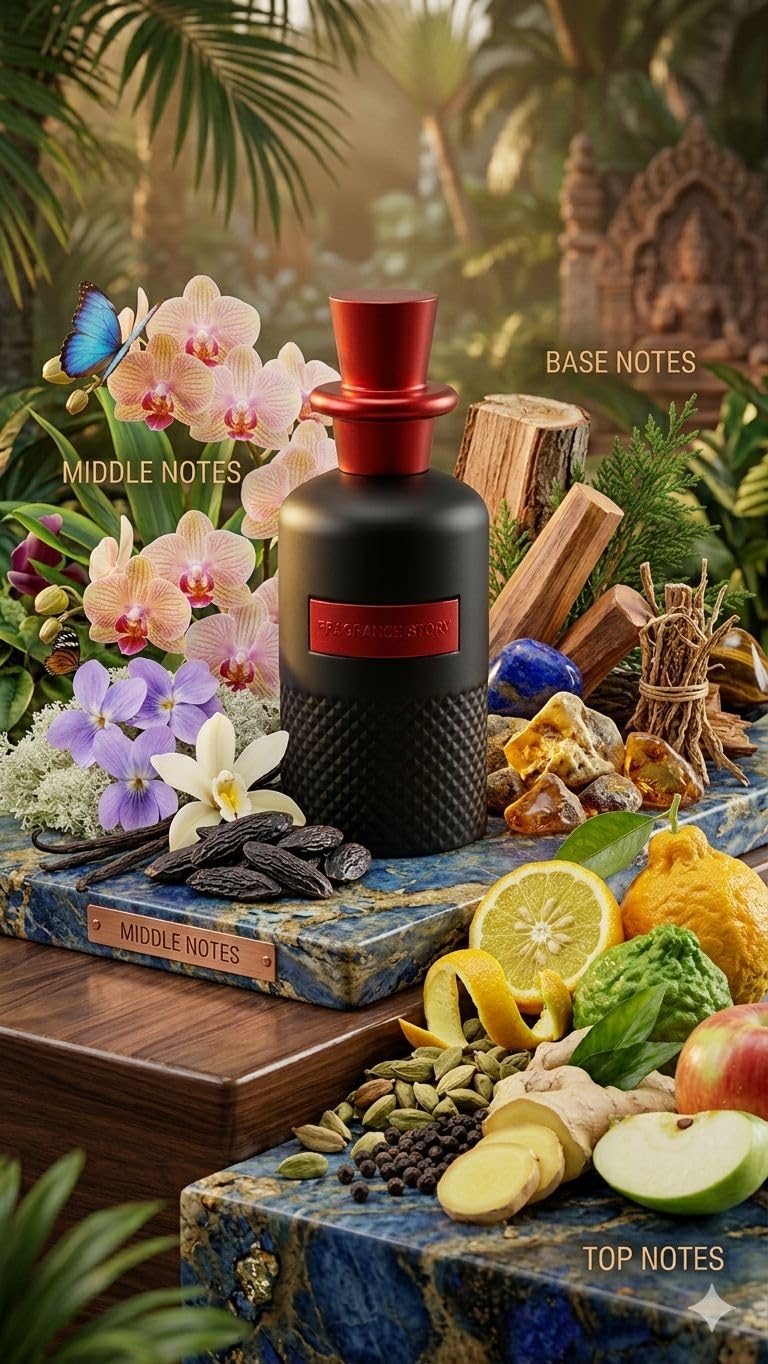 FRAGRANCE STORY Perfect Pour Homme Eau de Parfum for Men - Long Lasting Citrus Spicy Woody Cologne with Vanilla & Ambergris - Bold Luxury Masculine Beauty & Personal Care FRAGRANCE STORY