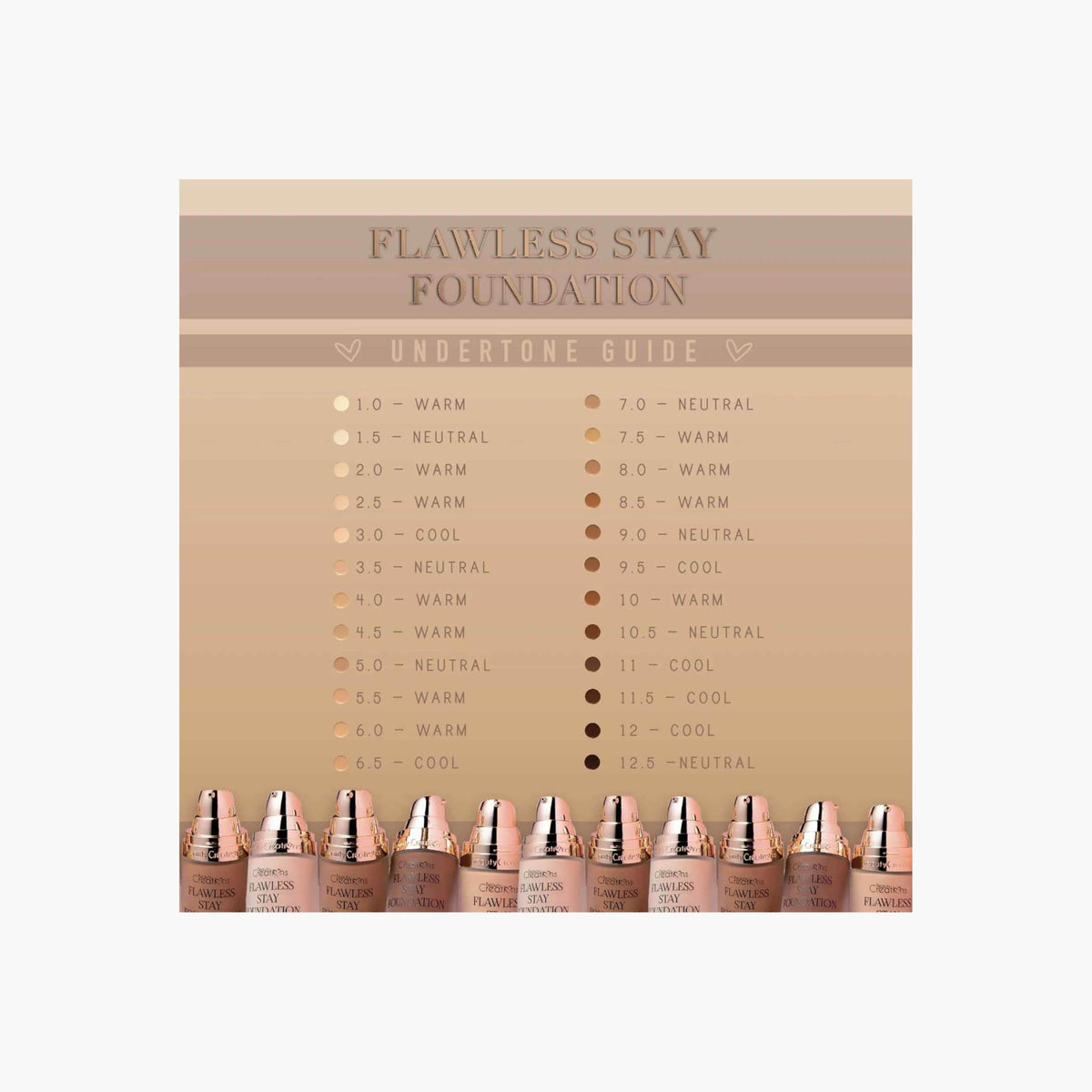 Flawless Stay Foundation (Shade 2.5) Beauty & Personal Care Beauty Creations
