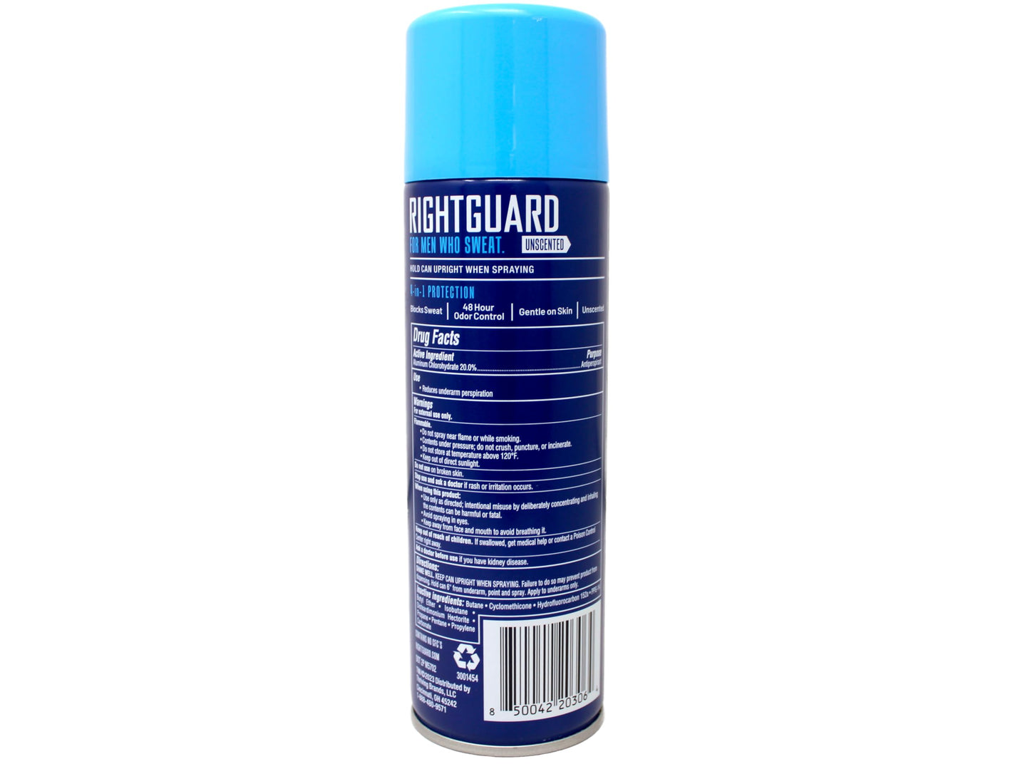 Right Guard Sport Unscented Aerosol Antiperspirant Spray 6 oz (Pack of 8) Beauty and Personal Care Right Guard