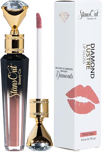 StansOut Beauty Diamond Lustre Fancy Sugar Hydrating Lip Gloss | Cute Nude Moisturizing Butter-Smooth Colors | Shades for Naturally Plump & Pout, Beauty & Personal Care StansOut Beauty Company