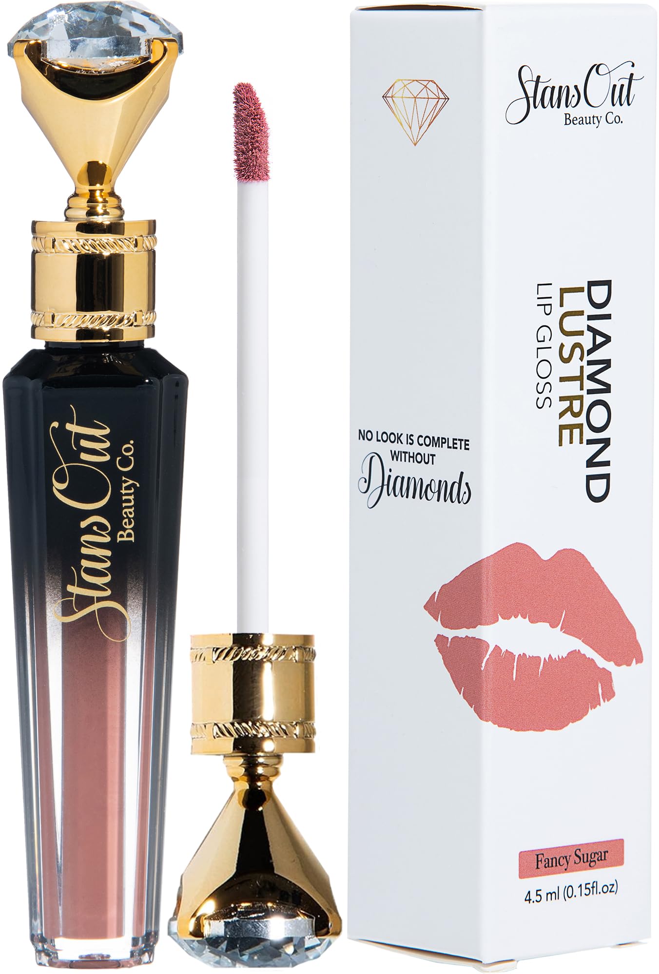 StansOut Beauty Diamond Lustre Fancy Sugar Hydrating Lip Gloss | Cute Nude Moisturizing Butter-Smooth Colors | Shades for Naturally Plump & Pout, Beauty & Personal Care StansOut Beauty Company