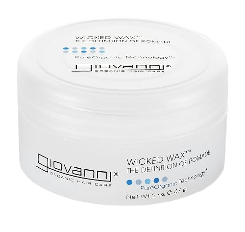 Giovanni Organic Pomade Wicked Styling Wax, 2 Ounce - 6 per case. Beauty & Personal Care GIOVANNI
