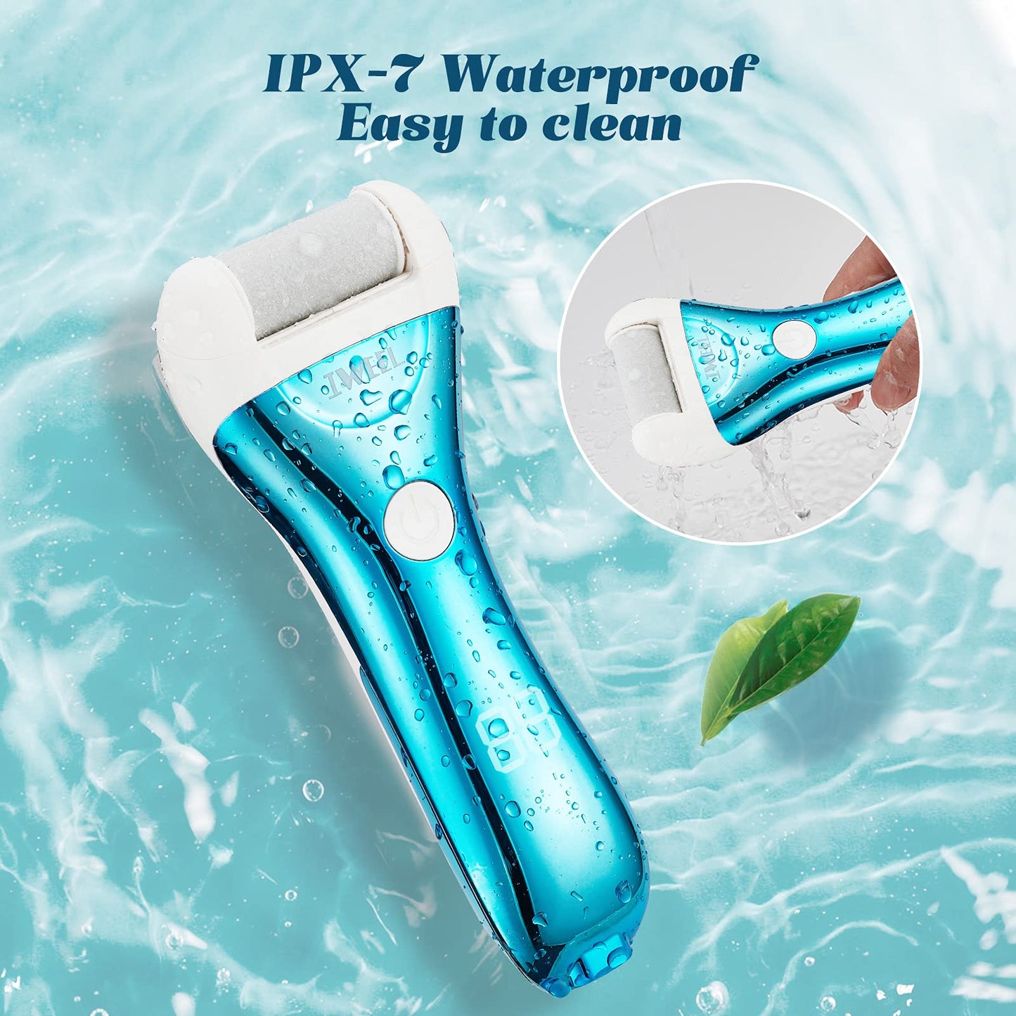 Electric Foot Callus Remover, Rechargeable Electronic Foot File Pedicure Kits, Electric Callus Remover for Feet, Foot Scrubber Dead Skin Remover Beauty & Personal Care IWEEL