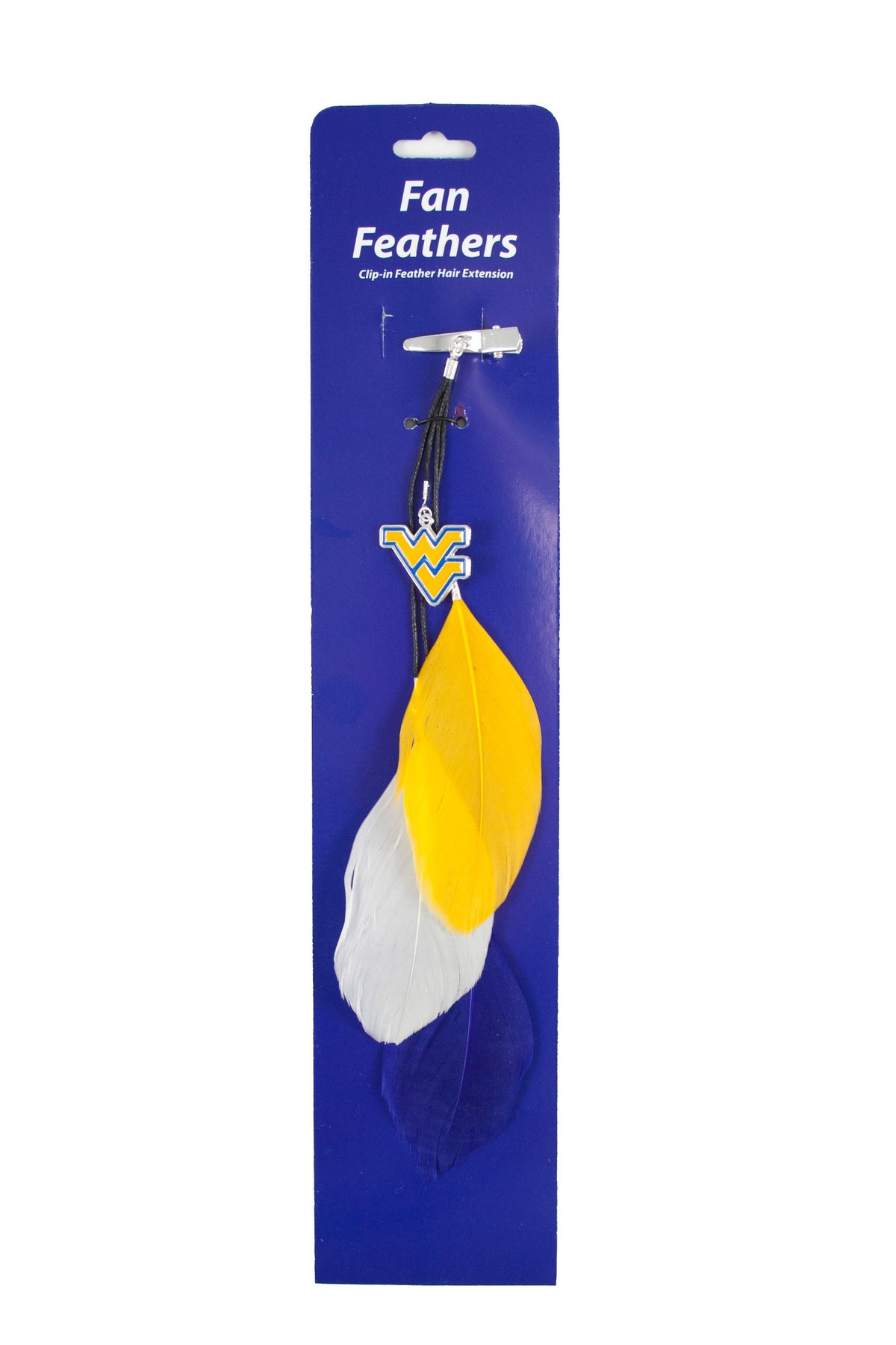 Littlearth NCAA West Virginia Mountaineers Feather Hair Clip