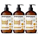Everyone Liquid Hand Soap, 12.75 Ounce (Pack of 3), Meyer Lemon and Mandarin, Plant-Based Cleanser with Pure Essential Oils Beauty & Personal Care everyone for every body