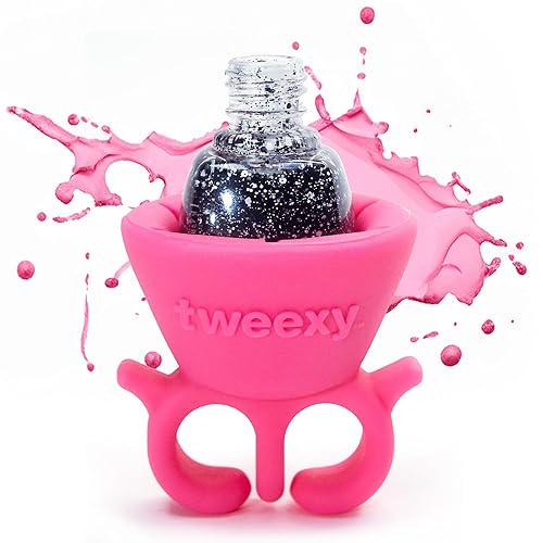 Tweexy Wearable Nail Polish Holder Ring - Hands-Free, Portable Manicure Accessory, Secure Grip for All Bottle Sizes, Convenient Nail Polish Organizer Beauty & Personal Care tweexy