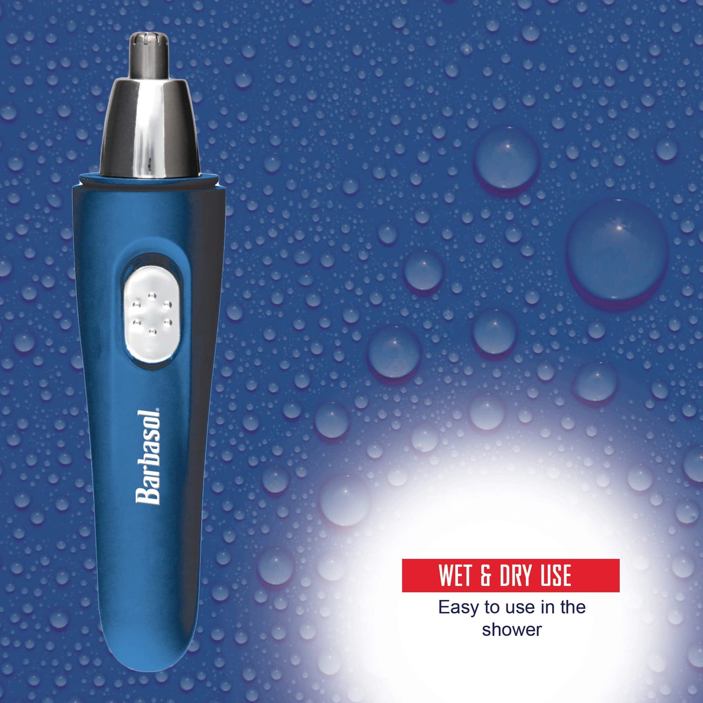 Barbasol Built in LED Light Washable Battery Powered Ear and Nose Trimmer with Stainless Steel Blades Beauty and Personal Care XTREME