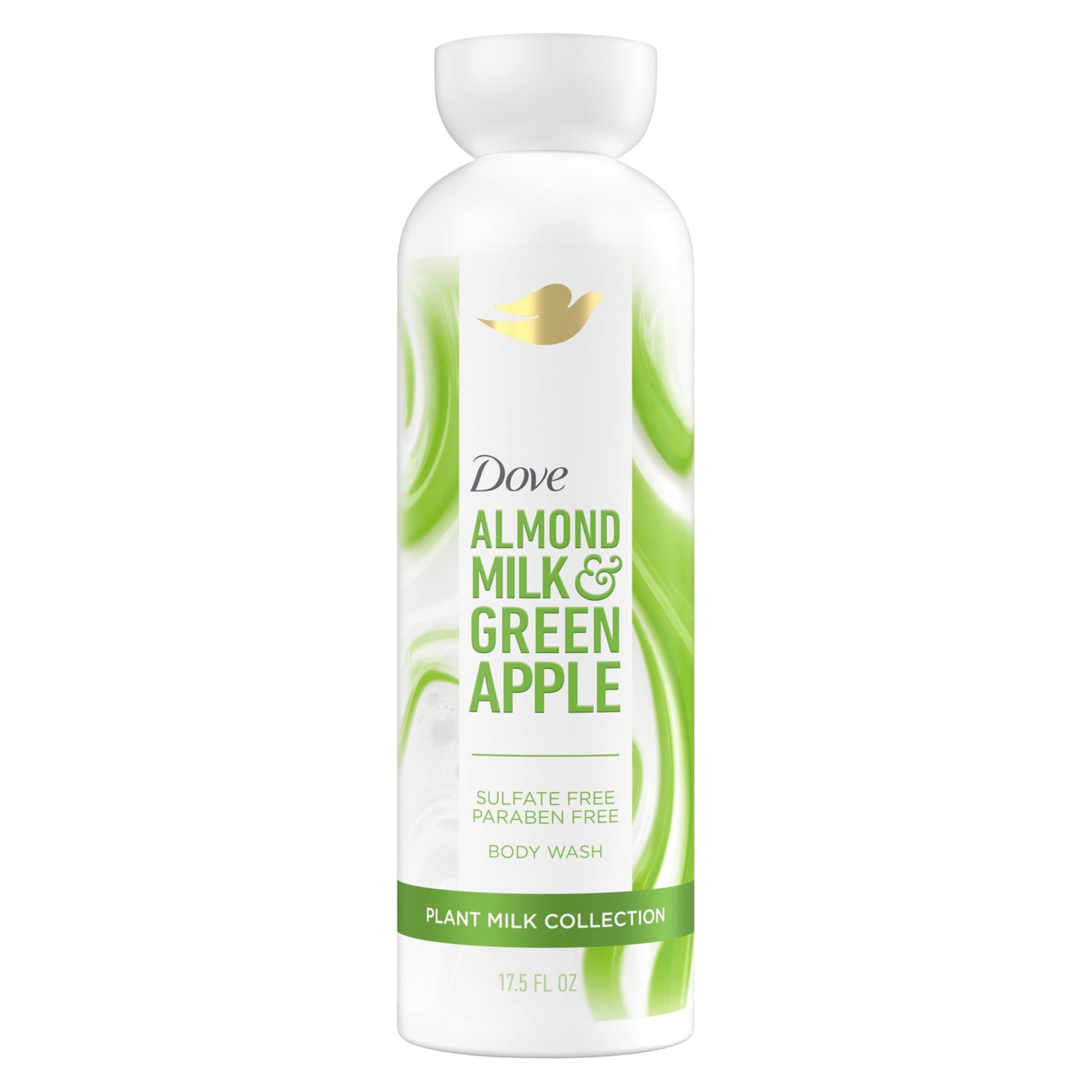Dove Plant Milk Cleansing Body Wash Almond Milk & Green Apple for Moisturized Skin Gentle Cleanser, No Sulfates or Parabens, pH balanced 17.5 fl oz Beauty & Personal Care Dove