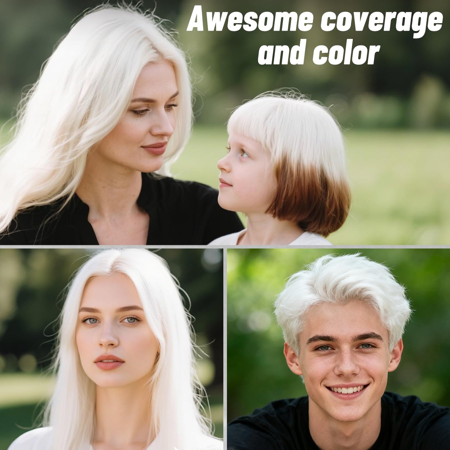 White Hair Spray, Seaboll Temporary Hair Color Spray for Kids Women Men-4.06 oz- Safe Non Sticky Washable One Day Hair Dye Spray,Disposable Beauty & Personal Care Seaboll