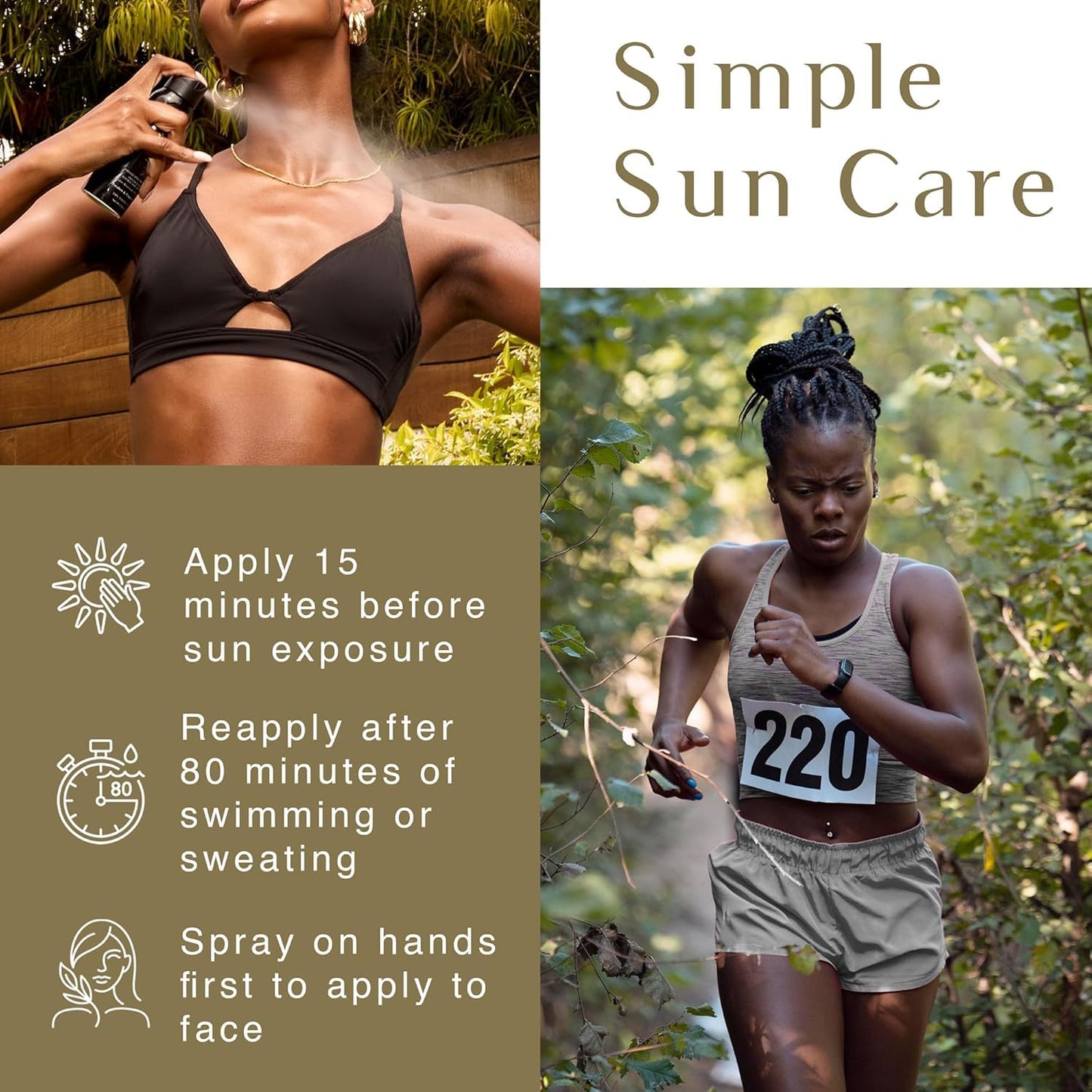 Black Girl Sunscreen Active Sport Sunscreen Spray for Face & Body- SPF 50, Sunblock for Travel & Beach, Water Resistant for 80 minutes, Ultra Sheer Beauty & Personal Care BLACK GIRL SUNSCREEN