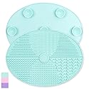 Ranphykx Makeup Brush Cleaner Mat, Silicone, Big Size, Green, Cleaning Pad with Suction Cup, Make Up Brush Cleaner Beauty & Personal Care Ranphykx