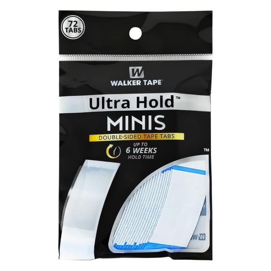 Walker Tape Ultra Hold Mini Tabs, Double Sided Wig Tape Tabs for Lace Systems and Tape in Hair Extensions Human Hair, Strong Long Lasting Hairpiece