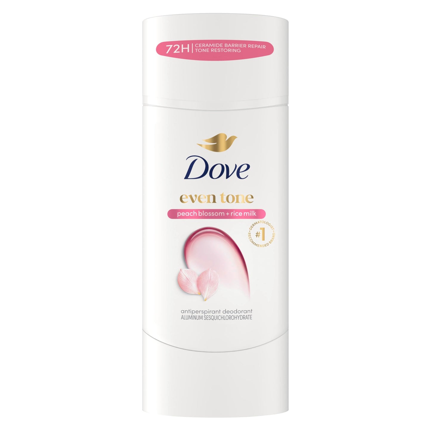 Dove Antiperspirant Deodorant Stick Peach Blossom & Rice Milk For Uneven Skin Tone 48-hour Odor and Sweat Protection 2.6 oz Beauty and Personal Care Dove