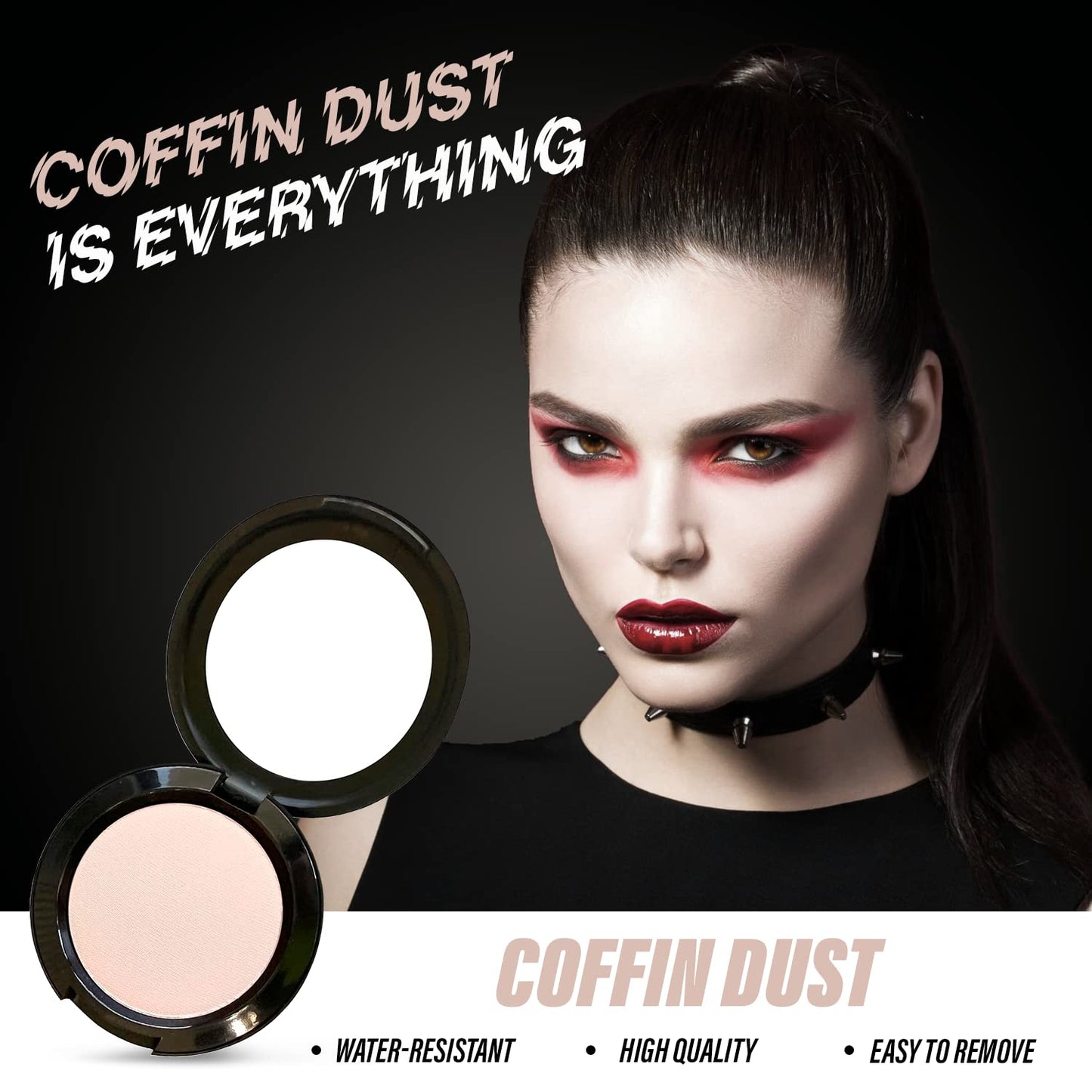 MANIC PANIC Coffin Dust Pressed Setting Powder - Long Lasting Translucent Powder - Combats Shine & Makeup Transferring - Vegan & Cruelty-Free Face Beauty & Personal Care MANIC PANIC