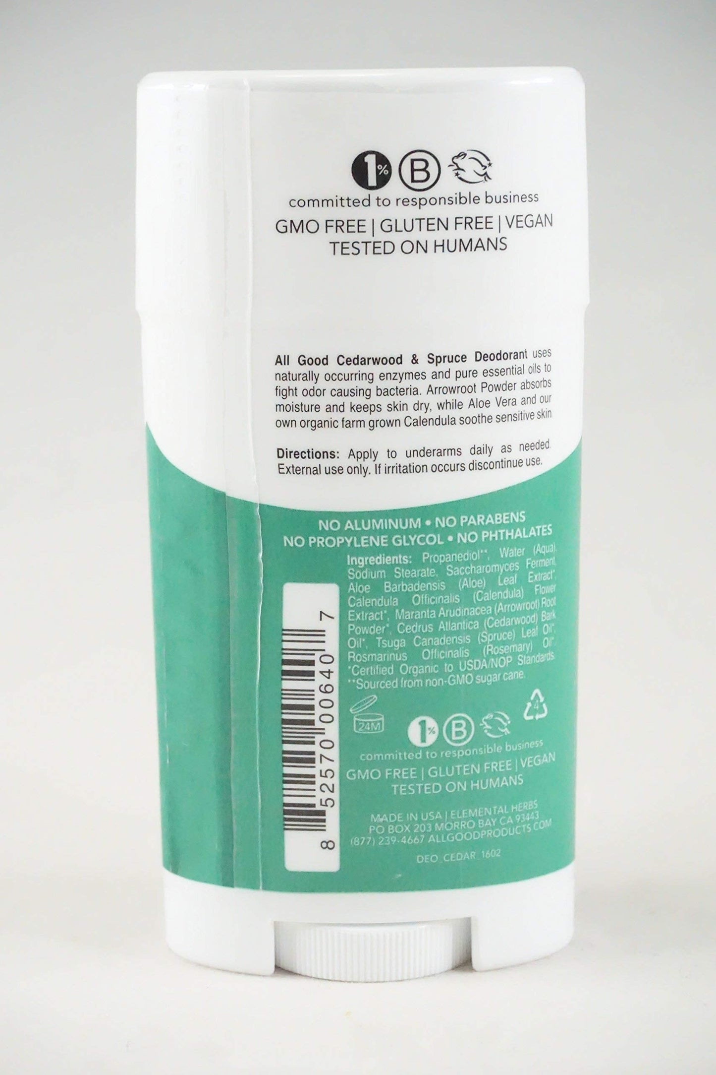 All Good Aluminum Free Deodorant Stick - Natural Deodorant w/Shea Butter & Aloe Vera, Bio-Active Formula, Vegan, Underarm Odor Protection for Men Beauty and Personal Care All Good Makes Everything Better