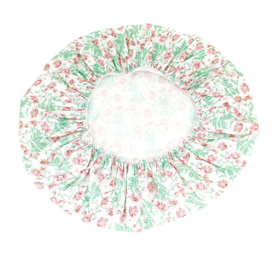 Ruilogod Floral Leaf Pattern Shower Cap 2 Pcs Pink Green White (id: ea9 dda f56 795 7eb Beauty and Personal Care Ruilogod