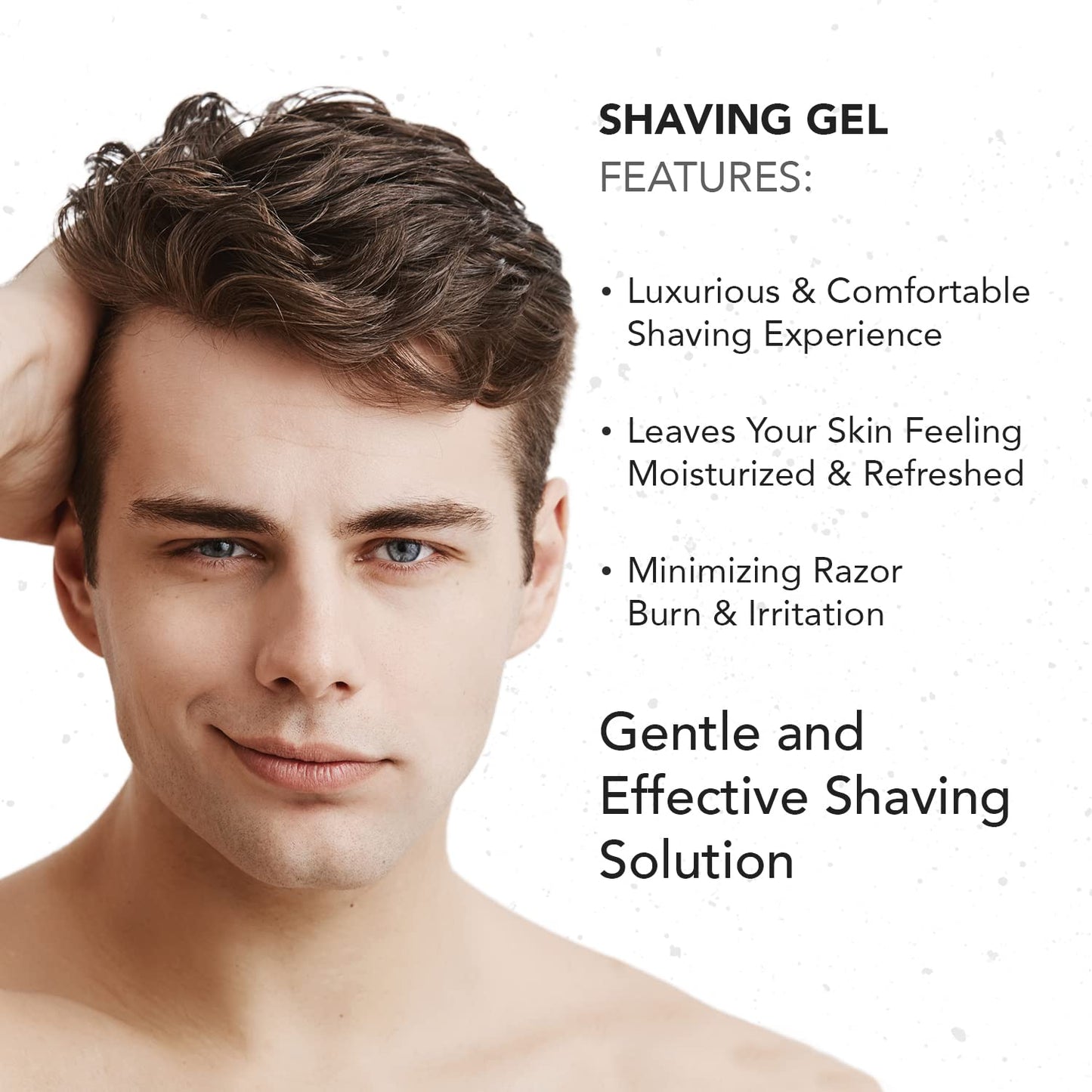 Gentlemen Republic 8oz Shaving Gel - 100% Alcohol-Free, Lather and Dye-Free Formula with Maximum Glide for Comfort, Made in the US Beauty and Personal Care Gentlemen Republic