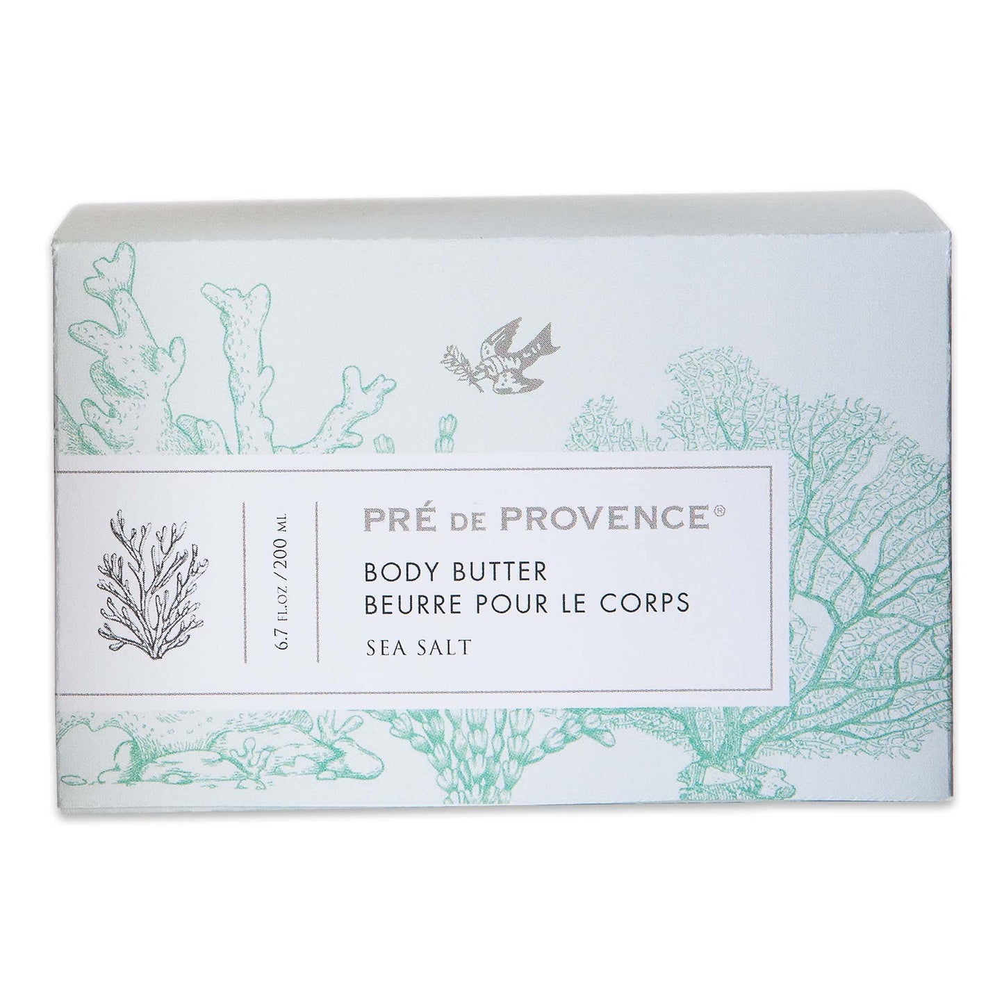 Pre de Provence Collection Shea Butter Enriched Body Butter Soothing & Hydrating Emollient Cream Body Moisturizer for Women, 6.7 Fl Oz, Sea Salt Beauty & Personal Care Pre de Provence