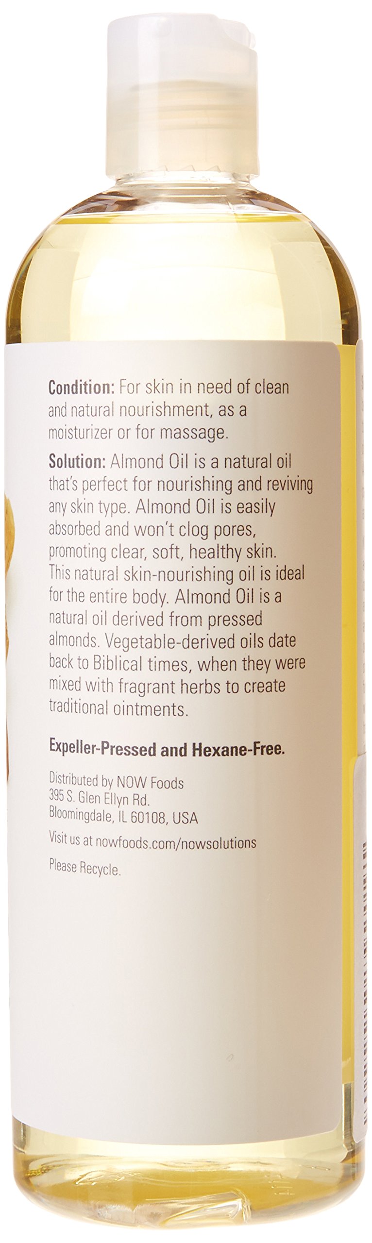Now Foods Almond Oil, 16 Fl Oz (Pack of 3) Beauty & Personal Care NOW Foods